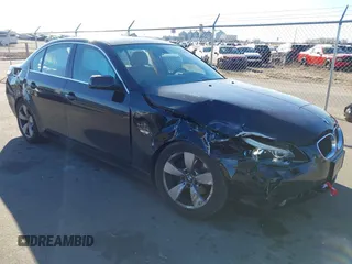 2005 BMW 5 Series 525i with VIN WBANA53515B864703, listed as a IAAI auction lot 41461933 with 144,851 mi miles. Bid and sale history available at carsss.com. Image 1.