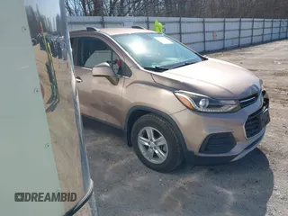 2018 Chevrolet Trax LT with VIN 3GNCJLSB8JL207404, listed as a IAAI auction lot 41796517 with 124,439 mi miles. Bid and sale history available at carsss.com. Image 1.