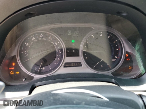 2006 Lexus IS 350 with VIN JTHBE262965007974, listed as a Copart auction lot 62011125 with 196,177 mi miles and Clean title. Bid and sale history available at DreamBid. Image 9.