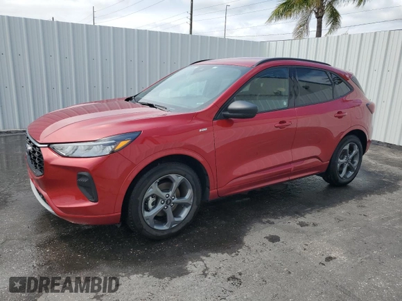 2024 Ford Escape ST-Line with VIN 1FMCU0MN3RUA44678, listed as a Copart auction lot 52293305 with 27,471 mi miles and Non Repairable. Bid and sale history available at DreamBid. Image 1.