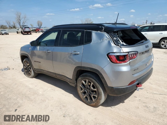 2019 Jeep Compass Trailhawk with VIN 3C4NJDDB2KT739673, listed as a Copart auction lot 50706385 with 106,987 mi miles and Non Repairable. Bid and sale history available at DreamBid. Image 2.