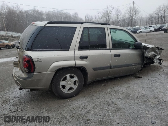 2003 Chevrolet TrailBlazer LTZ with VIN 1GNDT13S132150887, listed as a Copart auction lot 88429855 with 209,860 mi miles and Salvage Title. Bid and sale history available at DreamBid. Image 3.
