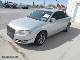 2007 Audi A4 2.0T with VIN WAUAF78E07A206870, listed as a IAAI auction lot 41682107 with 187,008 mi miles. Bid and sale history available at carsss.com. Image 2.
