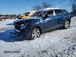 2020 Volkswagen Atlas SEL with VIN 1V2ME2CA8LC219017, listed as a Copart auction lot 87255214 with 46,857 mi miles and Salvage title. Bid and sale history available at DreamBid. Image 1.