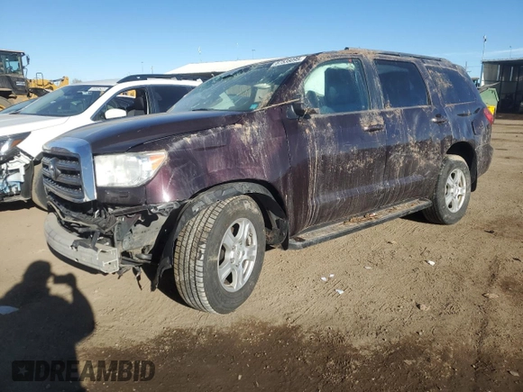 2014 Toyota Sequoia SR5 with VIN 5TDBW5G12ES098889, listed as a Copart auction lot 87538095 with 144,975 mi miles and Salvage Title. Bid and sale history available at carsss.com. Image 1.