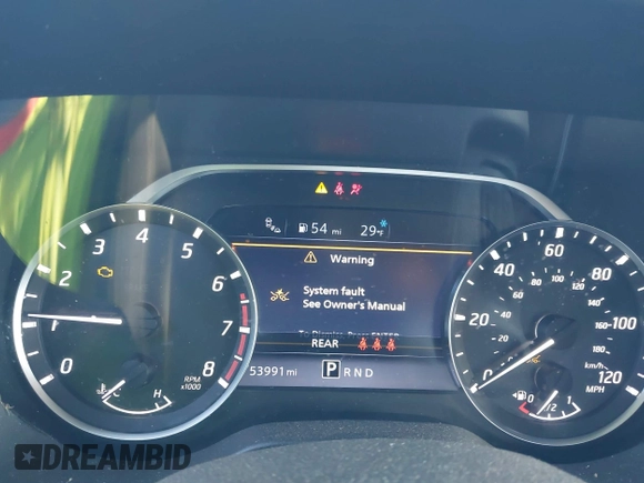 2022 Nissan Titan SV with VIN 1N6AA1EE3NN104176, listed as a IAAI auction lot 41159789 with 53,991 mi miles and . Bid and sale history available at DreamBid. Image 7.