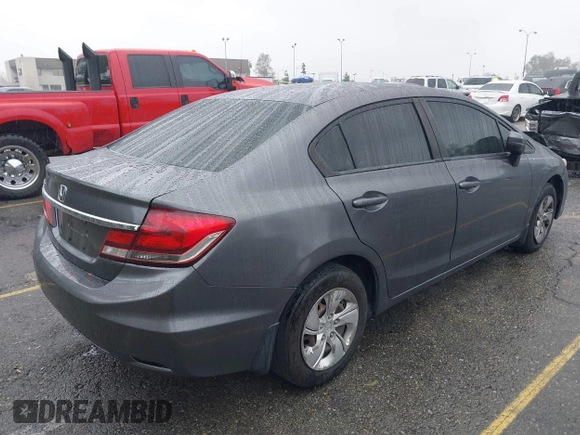 2015 Honda Civic Sedan LX with VIN 19XFB2E59FE014421, listed as a IAAI auction lot 41556046 with 141,922 mi miles. Bid and sale history available at carsss.com. Image 4.