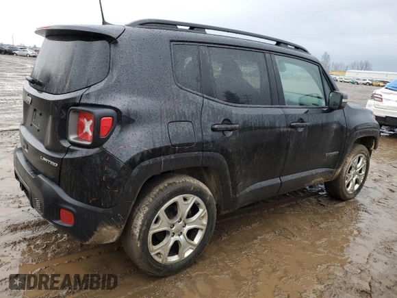 2020 Jeep Renegade Limited with VIN ZACNJBD18LPM05133, listed as a Copart auction lot 47178135 with 96,181 mi miles and Salvage title. Bid and sale history available at DreamBid. Image 3.