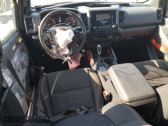 2022 Nissan Frontier Pro-X with VIN 1N6ED1EJ4NN647123, listed as a Copart auction lot 86296104 with 80,822 mi miles and Salvage title. Bid and sale history available at DreamBid. Image 8.