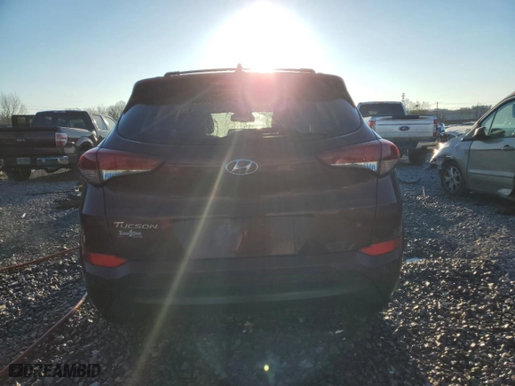 2017 Hyundai Tucson SE Plus with VIN KM8J33A44HU423310, listed as a Copart auction lot 46449215 with 146,383 mi miles and Salvage Title. Bid and sale history available at carsss.com. Image 6.