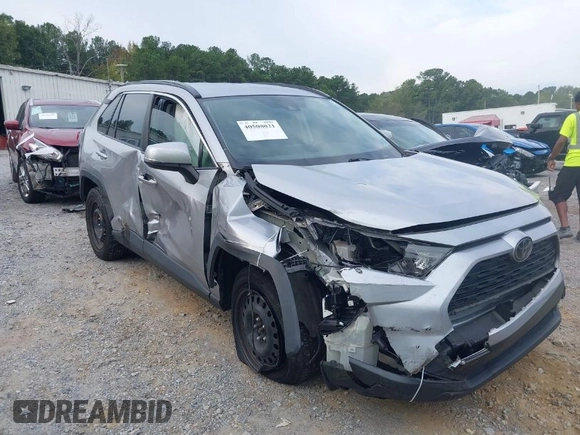 2019 Toyota RAV4 LE with VIN JTMK1RFVXKD033547, listed as a IAAI auction lot 40508021 with 72,849 mi miles. Bid and sale history available at carsss.com. Image 1.