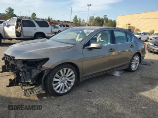 2014 Acura RLX Advance z VIN JH4KC1F93EC005015, wystawiony jako Copart lot #46458385 z przebiegiem 68 848 mil mil oraz Szkoda całkowita • Salvage title. Historia ofert i sprzedaży dostępna na DreamBid. Obrazek 1.