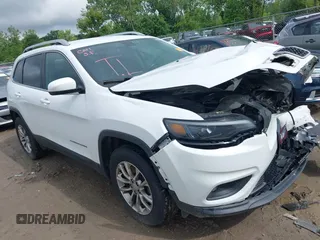 2019 Jeep Cherokee Latitude Plus with VIN 1C4PJMLB9KD114168, listed as a IAAI auction lot 42499881 with 99,667 mi miles and . Bid and sale history available at DreamBid. Image 1.