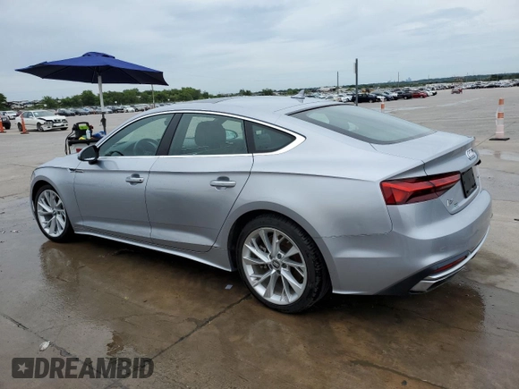 2020 Audi A5 Sportback Premium with VIN WAUANCF59LA008782, listed as a Copart auction lot 58103303 with 72,447 mi miles. Bid and sale history available at carsss.com. Image 2.