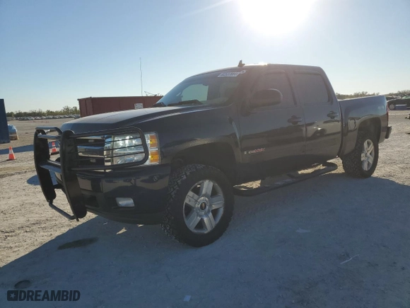 2008 Chevrolet Silverado 1500 LTZ with VIN 2GCEK13Y081138631, listed as a Copart auction lot 82537884 with 208,929 mi miles and Salvage Title. Bid and sale history available at carsss.com. Image 1.