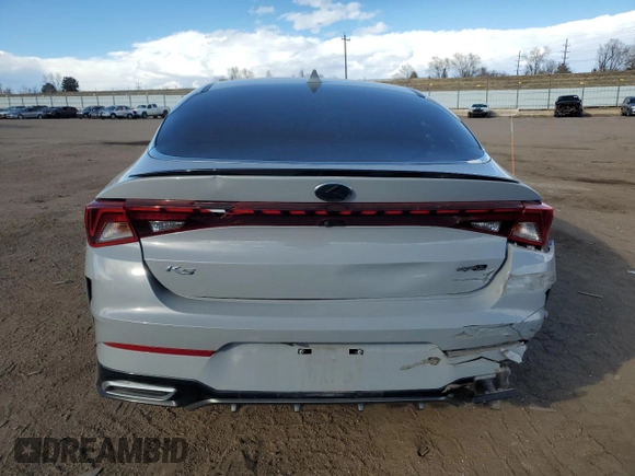 2021 Kia K5 GT-Line with VIN 5XXG64J20MG058358, listed as a Copart auction lot 44941255 with 0 mi miles and Salvage Title. Bid and sale history available at carsss.com. Image 6.