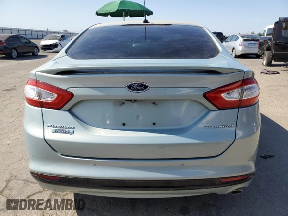 2013 Ford Fusion Titanium with VIN 3FA6P0SU6DR242308, listed as a Copart auction lot 59295265 with 129,253 mi miles and Clean title. Bid and sale history available at DreamBid. Image 6.