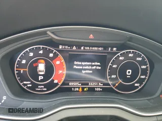 2018 Audi SQ5 with VIN WA1C4BFY6J2151547, listed as a Copart auction lot 58125934 with 69,505 mi miles and Salvage Title. Bid and sale history available at DreamBid. Image 9.