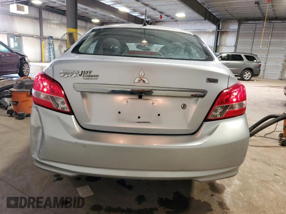 2020 Mitsubishi Mirage G4 SE with VIN ML32F4FJ2LHF00459, listed as a Copart auction lot 53463115 with 61,234 mi miles and Salvage Title. Bid and sale history available at carsss.com. Image 6.