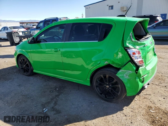 2017 Chevrolet Sonic LT with VIN 1G1JD6SB7H4147939, listed as a Copart auction lot 49696595 with 54,585 mi miles and Salvage Title. Bid and sale history available at carsss.com. Image 2.