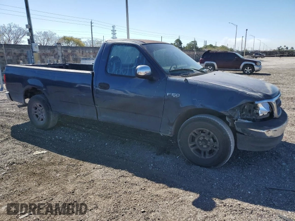 2003 Ford F-150 XL with VIN 1FTRF17203NA88672, listed as a Copart auction lot 49455585 with 471,132 mi miles and Salvage Title. Bid and sale history available at DreamBid. Image 4.