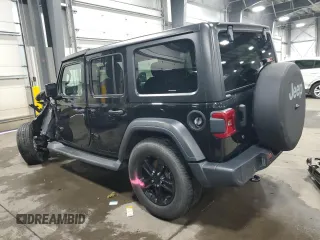 2020 Jeep Wrangler Unlimited Sport Altitude with VIN 1C4HJXDG1LW190876, listed as a Copart auction lot 54602445 with 75,875 mi miles and Salvage title. Bid and sale history available at DreamBid. Image 2.