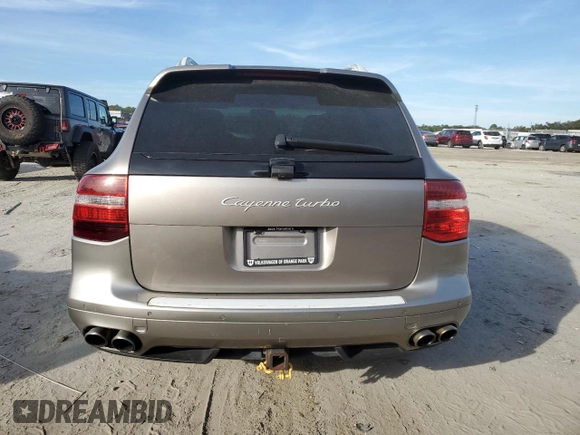 2008 Porsche Cayenne Turbo with VIN WP1AC29P28LA82247, listed as a Copart auction lot 43200365 with 0 mi miles and Clean Title. Bid and sale history available at carsss.com. Image 6.