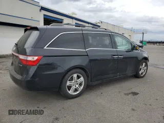 2013 Honda Odyssey Touring with VIN 5FNRL5H91DB025446, listed as a Copart auction lot 45139715 with 142,941 mi miles and Salvage Title. Bid and sale history available at carsss.com. Image 3.