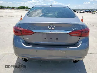 2020 Infiniti Q50 Luxe with VIN JN1EV7AR3LM254833, listed as a Copart auction lot 56284785 with 30,591 mi miles and Salvage title. Bid and sale history available at DreamBid. Image 6.