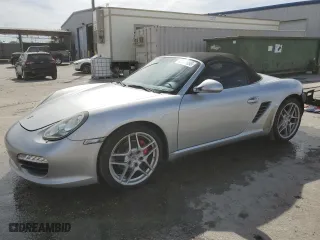 2009 Porsche Boxster S with VIN WP0CB29849U730334, listed as a Copart auction lot 42121995 with 53,227 mi miles and Salvage Title. Bid and sale history available at carsss.com. Image 1.