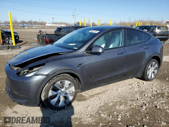 2023 Tesla Model Y Long Range z VIN 7SAYGDEE0PA206005, wystawiony jako Copart lot #50681145 z przebiegiem 31 989 mil mil oraz Szkoda całkowita • Salvage title. Historia ofert i sprzedaży dostępna na DreamBid. Obrazek 1.