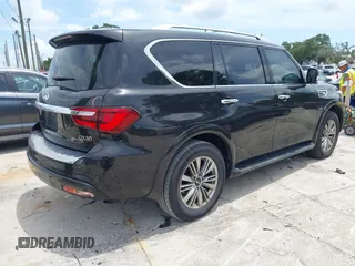2018 Infiniti QX80 with VIN JN8AZ2NF1J9663338, listed as a IAAI auction lot 42689592 with 69,559 mi miles and . Bid and sale history available at DreamBid. Image 4.