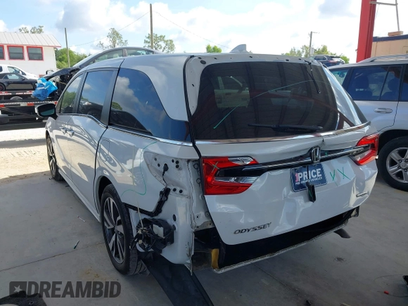 2021 Honda Odyssey Touring z VIN 5FNRL6H80MB003323, wystawiony jako IAAI lot #42303968 z przebiegiem 51 531 mil mil oraz . Historia ofert i sprzedaży dostępna na DreamBid. Obrazek 3.