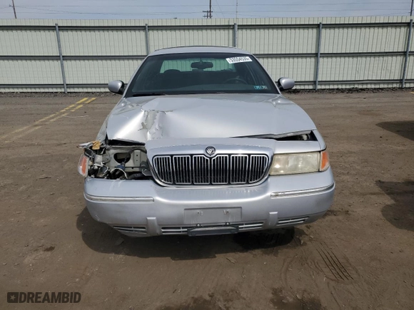 2002 Mercury Grand Marquis LS Premium with VIN 2MEFM75W42X665913, listed as a Copart auction lot 53554535 with 92,394 mi miles and Salvage Title. Bid and sale history available at carsss.com. Image 5.
