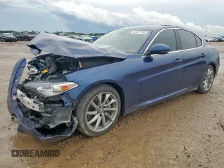 2021 Alfa Romeo Giulia with VIN ZARFAMAN6M7639186, listed as a Copart auction lot 58371745 with 46,162 mi miles and Salvage title. Bid and sale history available at DreamBid. Image 1.