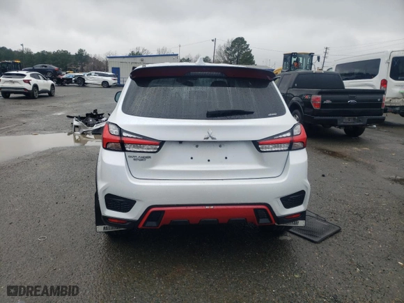 2023 Mitsubishi Outlander Sport ES with VIN JA4ARUAU9PU008467, listed as a Copart auction lot 87463254 with 34,717 mi miles and Salvage Title. Bid and sale history available at carsss.com. Image 6.
