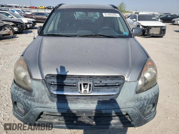 2006 Honda CR-V EX with VIN JHLRD78896C041512, listed as a Copart auction lot 51493205 with Not Provided miles and Salvage Title. Bid and sale history available at carsss.com. Image 5.