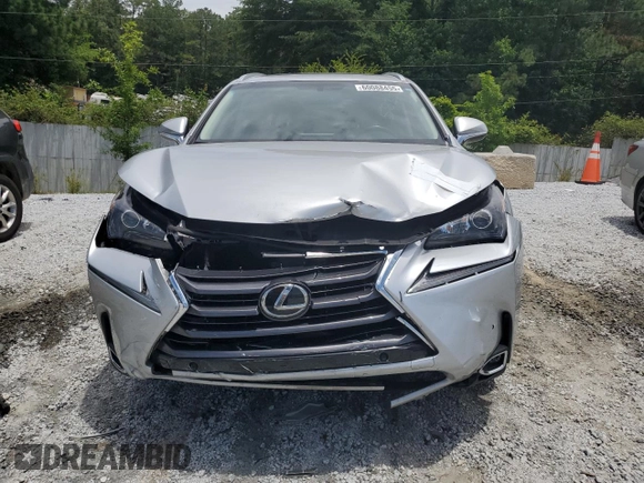 2017 Lexus NX 200t with VIN JTJYARBZXH2075835, listed as a Copart auction lot 60088455 with 87,371 mi miles and Salvage title. Bid and sale history available at DreamBid. Image 5.