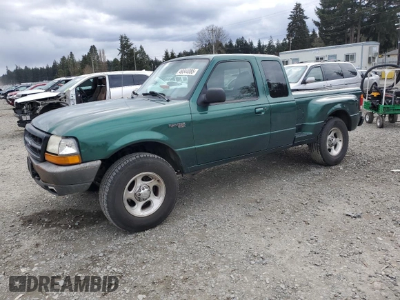 1999 Ford Ranger XL with VIN 1FTZR15V7XPB10634, listed as a Copart auction lot 49344085 with 200,995 mi miles and Salvage Title. Bid and sale history available at carsss.com. Image 1.
