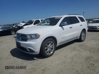 2016 Dodge Durango Citadel with VIN 1C4RDJEG8GC393293, listed as a Copart auction lot 60886895 with 103,555 mi miles and Clean title. Bid and sale history available at DreamBid. Image 1.
