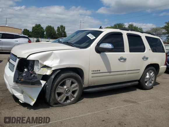 2010 Chevrolet Tahoe LTZ with VIN 1GNUKCE03AR206603, listed as a Copart auction lot 57262505 with 224,751 mi miles and Salvage title. Bid and sale history available at DreamBid. Image 1.