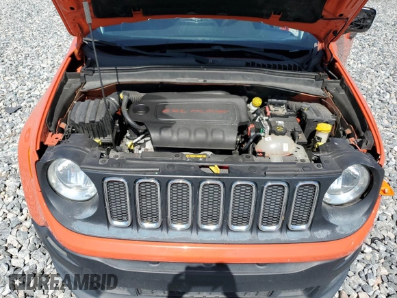 2018 Jeep Renegade Sport with VIN ZACCJBAB9JPH14873, listed as a Copart auction lot 58444785 with 106,816 mi miles and Salvage title. Bid and sale history available at DreamBid. Image 12.