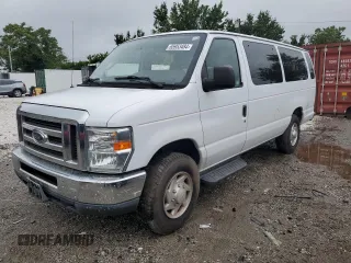 2013 Ford Econoline Passenger XL with VIN 1FBSS3BL2DDB19697, listed as a Copart auction lot 65953484 with 111,055 mi miles and Salvage Title. Bid and sale history available at carsss.com. Image 1.