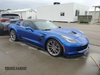 2019 Chevrolet Corvette Grand Sport 2LT with VIN 1G1YX2D72K5119765, listed as a Copart auction lot 74289414 with 0 mi miles and Non Repairable. Bid and sale history available at carsss.com. Image 4.