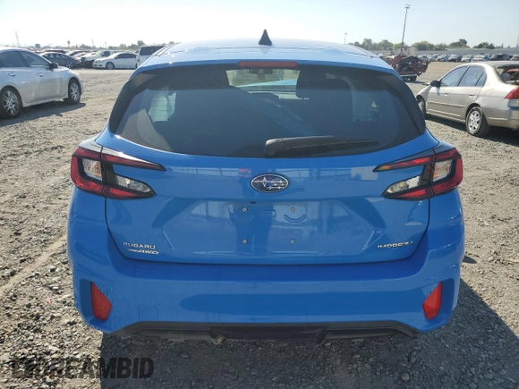 2024 Subaru Impreza Sport with VIN JF1GUAFC1R8233643, listed as a Copart auction lot 69136484 with 0 mi miles and Salvage Title. Bid and sale history available at carsss.com. Image 6.