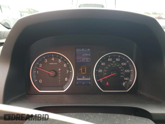 2010 Honda CR-V LX with VIN 5J6RE3H35AL020263, listed as a Copart auction lot 62840615 with 122,945 mi miles and Salvage title. Bid and sale history available at DreamBid. Image 9.