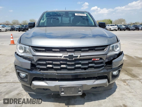 2022 Chevrolet Colorado 2WD Z71 with VIN 1GCGSDEN8N1217141, listed as a Copart auction lot 50622635 with 25,531 mi miles and Salvage title. Bid and sale history available at DreamBid. Image 3.
