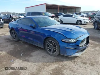2022 Ford Mustang EcoBoost with VIN 1FA6P8TH4N5141207, listed as a IAAI auction lot 41683300 with 39,676 mi miles. Bid and sale history available at carsss.com. Image 1.