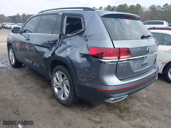 2021 Volkswagen Atlas 3.6L V6 SE w/Technology with VIN 1V2HR2CA3MC552443, listed as a IAAI auction lot 41421087 with 94,554 mi miles. Bid and sale history available at carsss.com. Image 3.