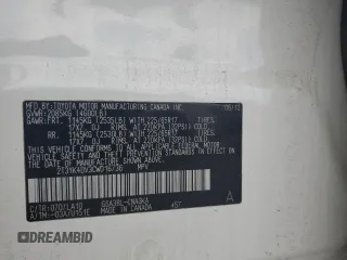 2012 Toyota RAV4 Limited с VIN 2T3YK4DV3CW016736, выставлен на аукционе Copart как лот 55508135 с пробегом 132 828 миль миль и Списание • Salvage title. История ставок и продаж доступна на DreamBid. Изображение 12.